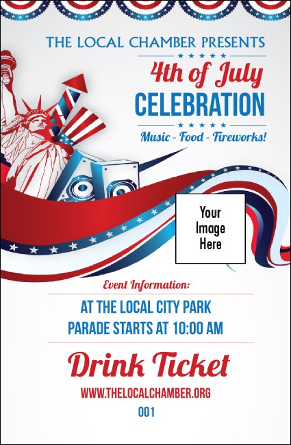 Fourth of July Freedom Drink Ticket