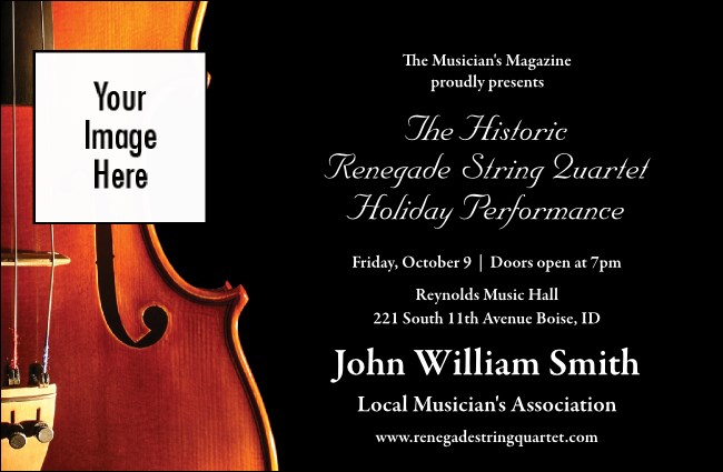 Violin VIP Event Badge Small Product Front