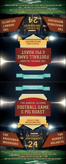 Football Lights Table Tent