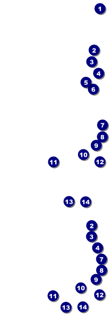 Big Heart White Reserved Event Ticket Front Field Markers