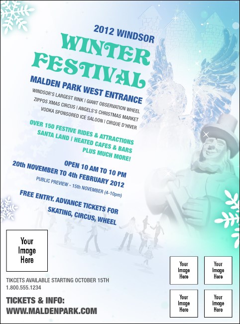 Winter Festival Flyer Product Front