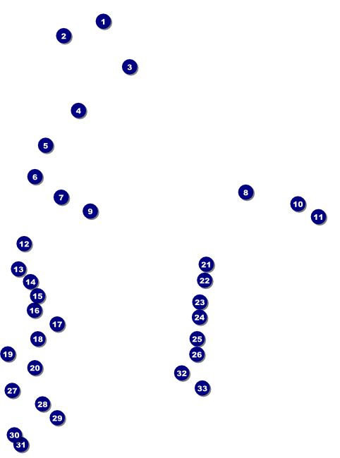 MMA Main Event Blue Flyer Front Field Markers