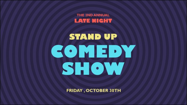 Comedy Spirals Facebook Event Cover