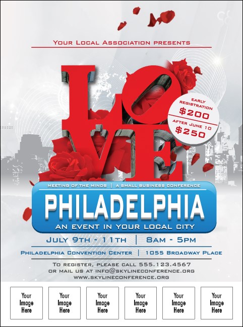 Philadelphia Rose Logo Flyer