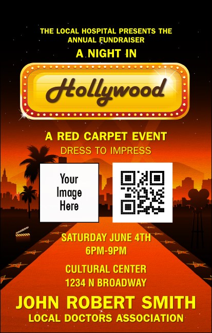 Hollywood Skyline VIP Event Badge Medium Product Front