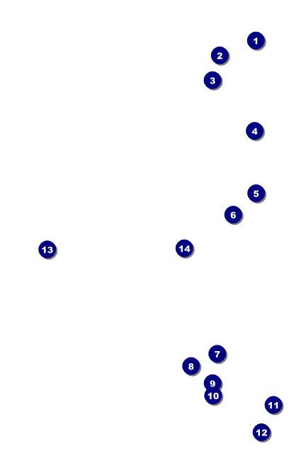 Hollywood Skyline VIP Event Badge Small Front Field Markers