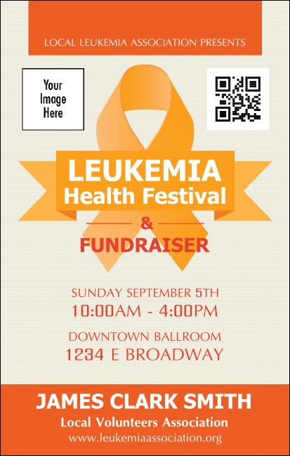 Leukemia VIP Event Badge Medium Product Front