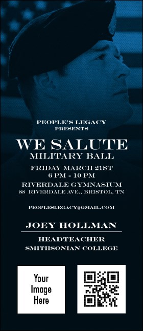 Military Ball - The Salute VIP Event Badge Large Product Front