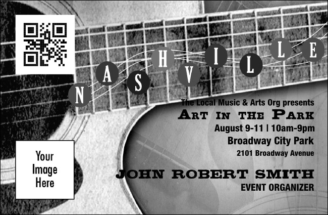 Nashville BW VIP Event Badge Small Product Front