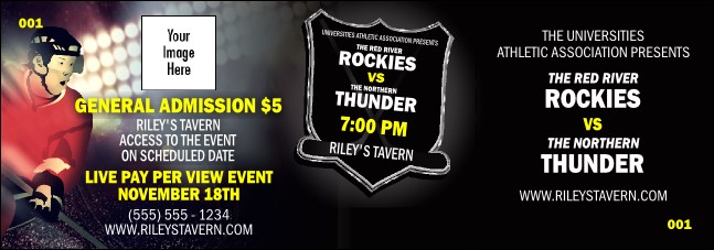 Hockey Badge Red General Admission Product Front