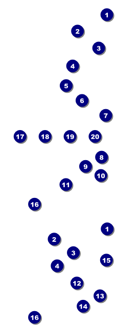 Champagne Lights Event Ticket Front Field Markers