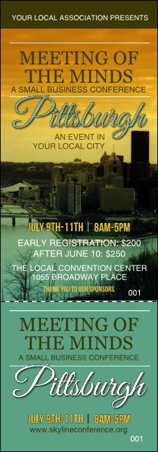 Pittsburgh Event Ticket