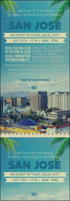 San Jose Event Ticket