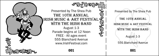 St. Patrick's Day General Admission Ticket 003 Product Front