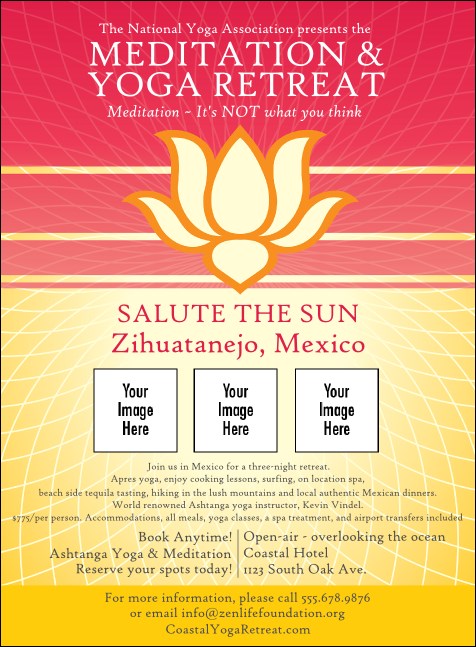 Lotus Flower Invitation Product Front