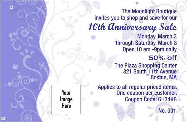 Butterfly Coupon Product Front