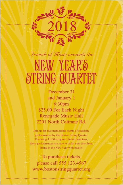 Year Gold Semi-Formal Poster