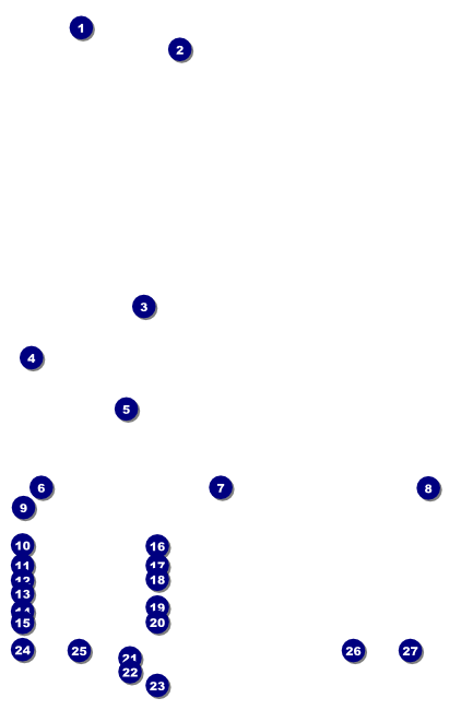 Football Green Poster Front Field Markers