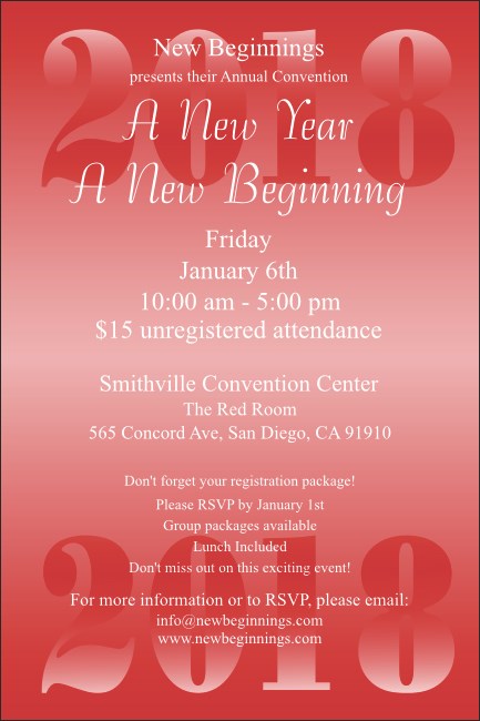 Year Poster (Red)