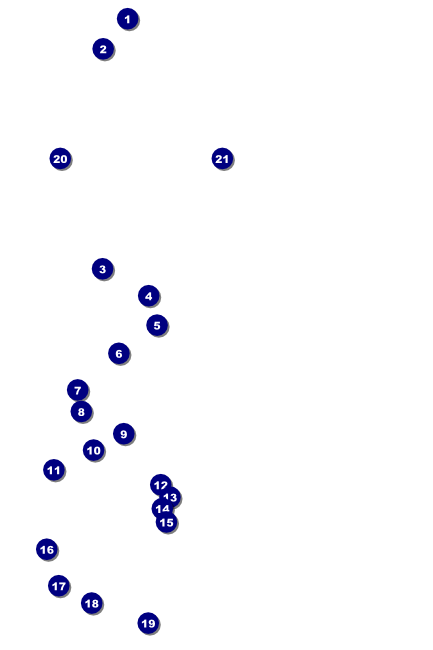 Sports Poster 002 in Blue and Yellow Front Field Markers