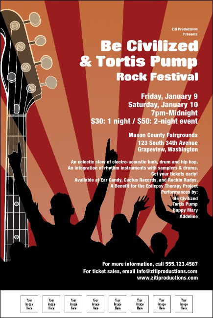 Rock Concert Poster Product Front