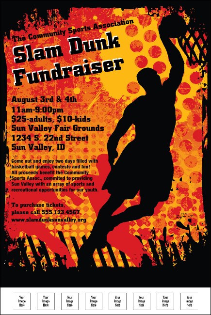 Basketball Dunk Poster