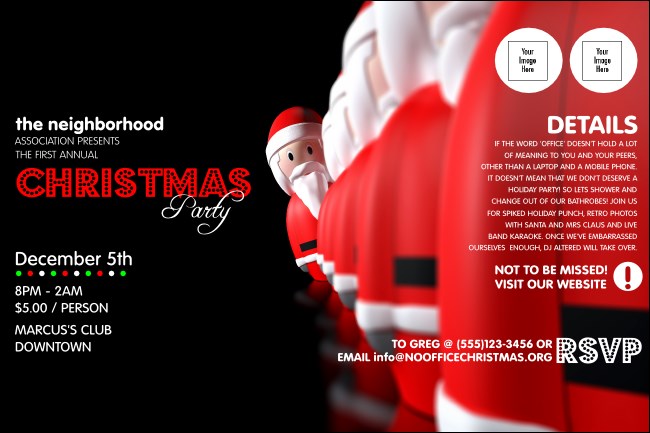 Santa LineUp Poster Product Front