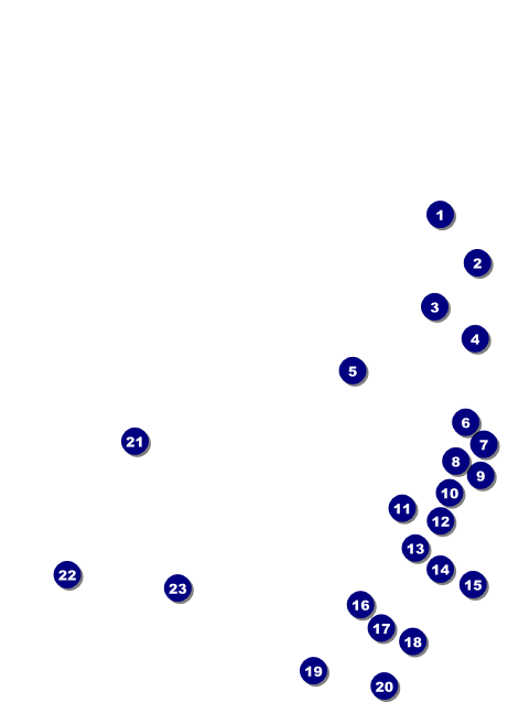 Americana Vote Postcard Front Field Markers