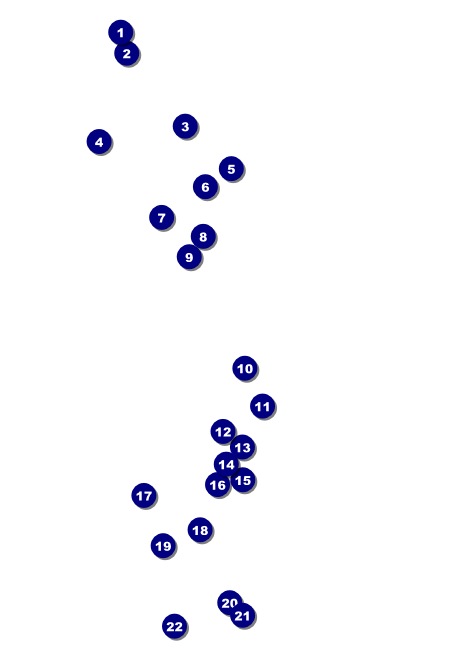 Columbus Postcard Front Field Markers