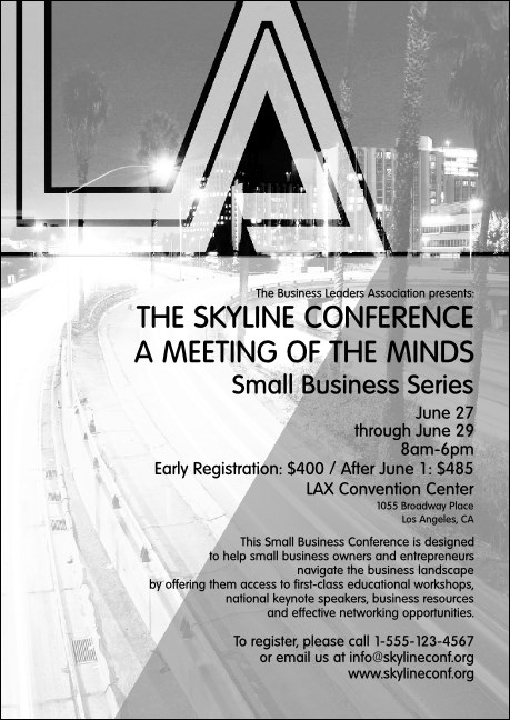 Los Angeles Postcard (Black and white)