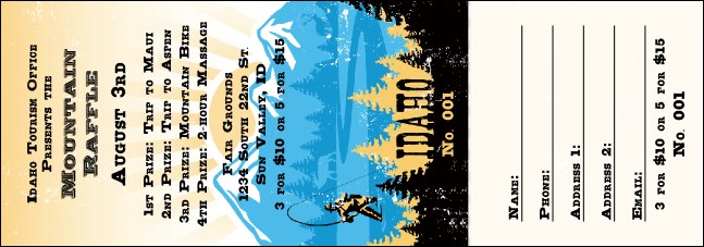 Idaho Raffle Ticket