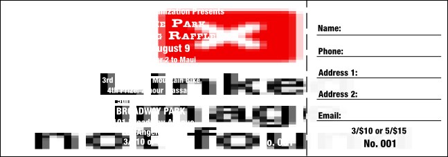 California Raffle (Blue and Salmon) Product Front