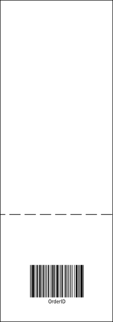 Versus Orange Raffle Ticket Product Back