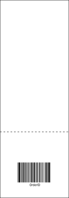 Fourth of July Freedom Blue Raffle Ticket Product Back