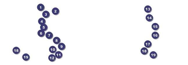 Black and White New Year's Raffle Ticket 001 Front Field Markers