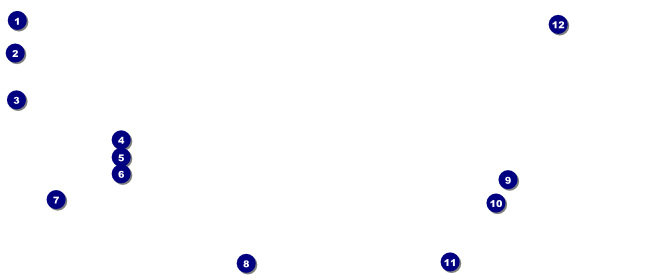 Retro Rainbow VIP Pass Front Field Markers