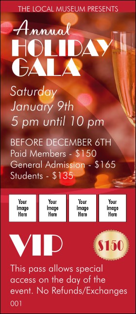 Champagne Lights VIP Pass Product Front