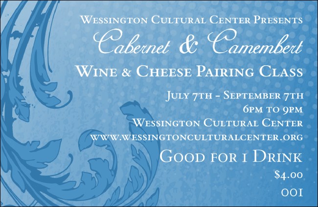 Classic Blue Drink Ticket