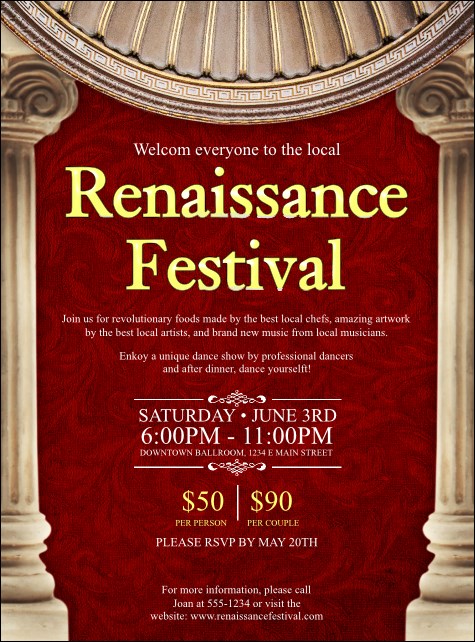 Renaissance Flyer Product Front